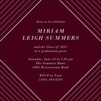 Mod Mortar Board Graduation Invitation