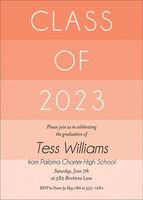 Striped Graduation Invitation