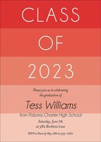 Striped Graduation Invitation