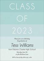 Striped Graduation Invitation