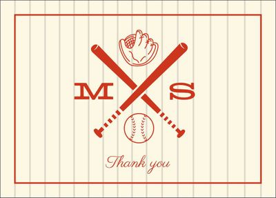 Baseball Bar Mitzvah Stationery