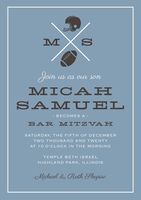 Football Bar Mitzvah Invitation