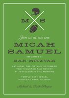 Football Bar Mitzvah Invitation