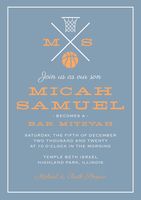 Basketball Bar Mitzvah Invitation