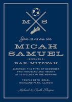 Soccer Bar Mitzvah Invitation