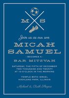 Soccer Bar Mitzvah Invitation