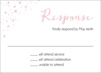 Shooting Star Bat Mitzvah Response Card