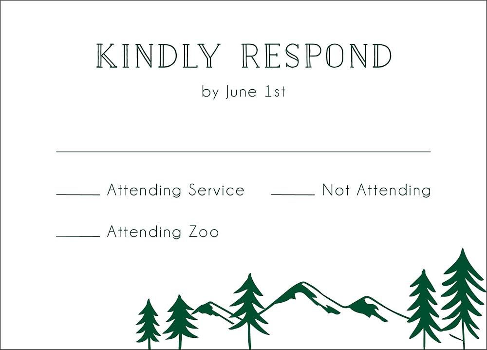 Adventure Bar Mitzvah Response Card