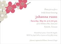 Cherry Branch Bridal Shower Invitation