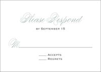 Oval Frame Quinceañera Response Card