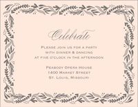 Oval Frame Quinceañera Information Card