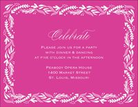 Oval Frame Quinceañera Information Card