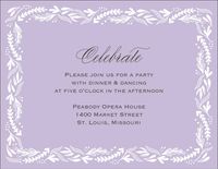 Oval Frame Quinceañera Information Card