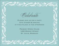 Oval Frame Quinceañera Information Card