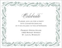 Oval Frame Quinceañera Information Card