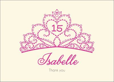 Tiara Quinceañera Stationery