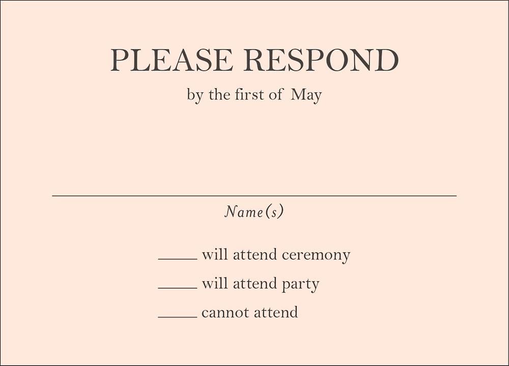 Ballet Bat Mitzvah Response Card