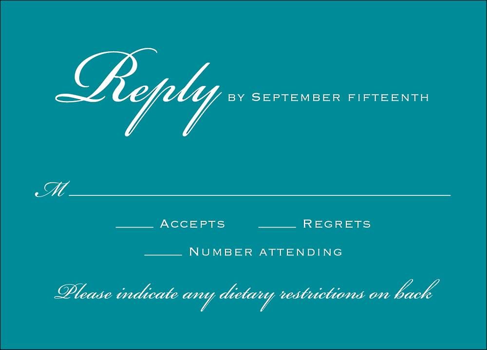 Chandelier Quinceañera Response Card