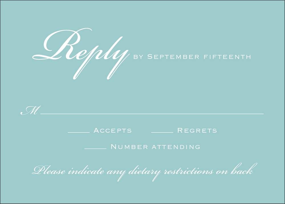 Chandelier Quinceañera Response Card