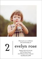 Modern Photo Birthday Party Invitation