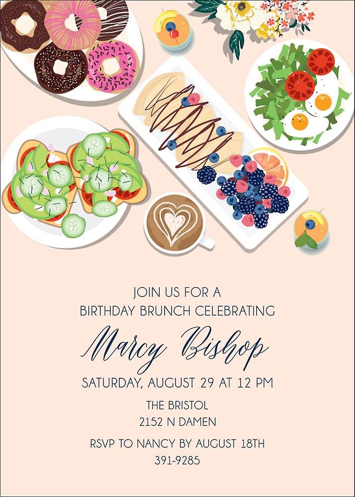 Brunch Spread Party Invitation