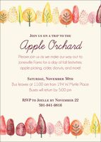 Fall Trees Party Invitation