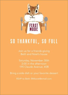 Feast Mode Party Invitation