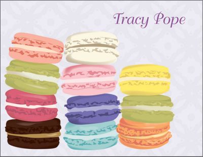 Macarons Stationery