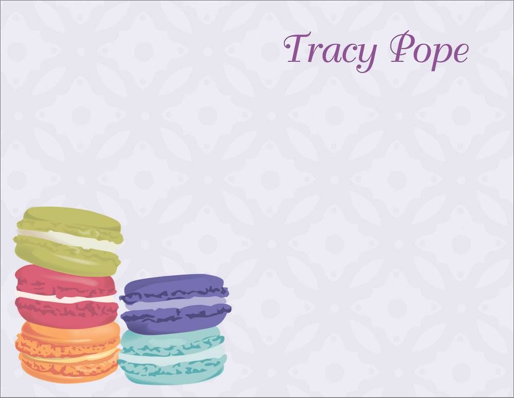 Macarons Stationery