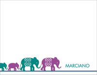 Elephants Neon Stationery