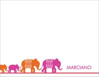 Elephants Neon Stationery