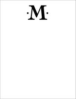 Fairfax Station Monogram Stationery