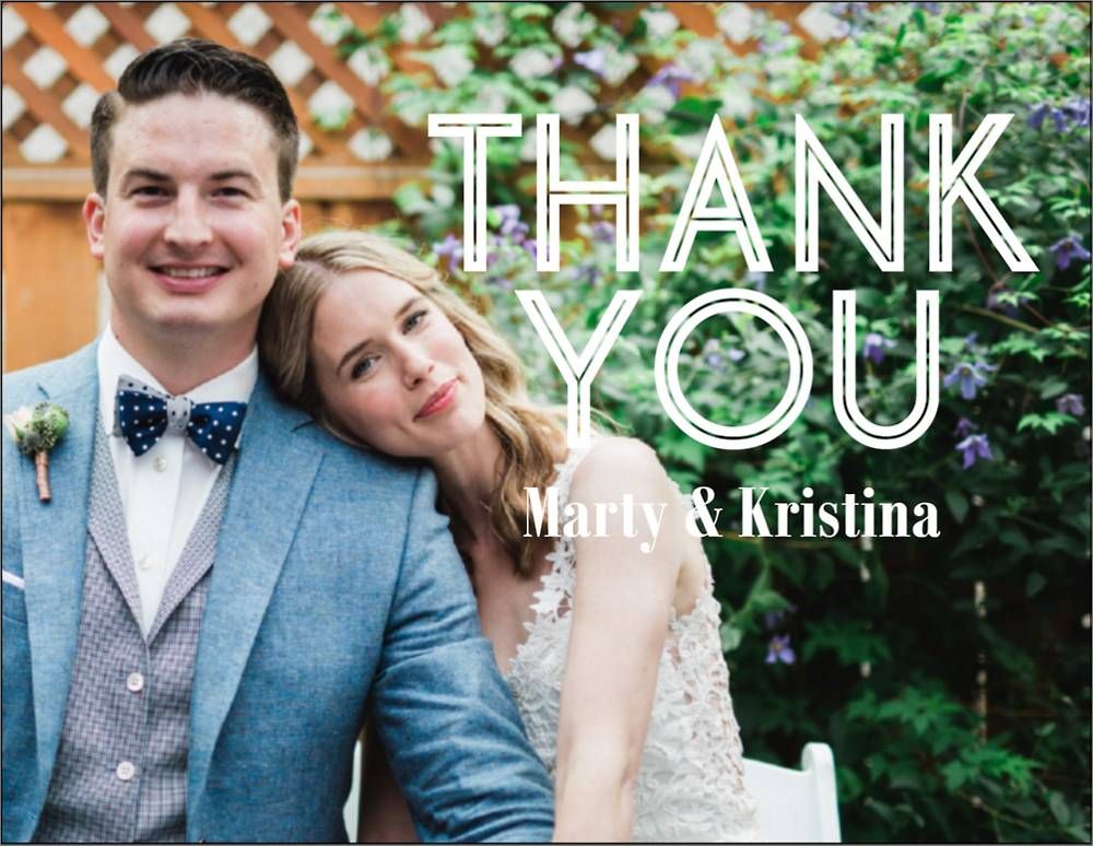 Inline Photo Thank You Notes