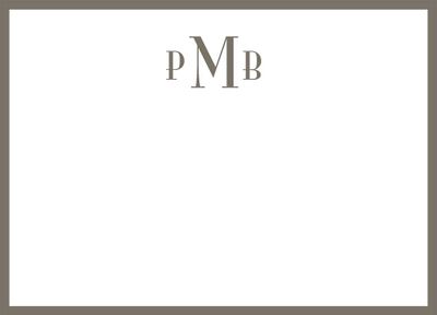 Monogram Border Stationery