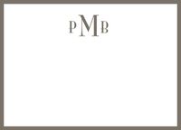 Monogram Border Stationery