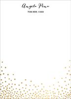 Foil Stamped Champagne Stationery