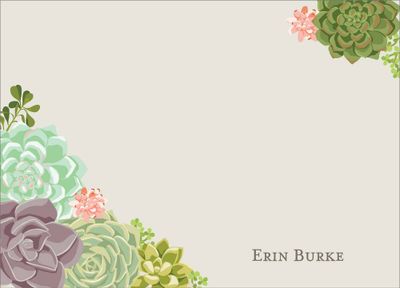 Succulents Stationery