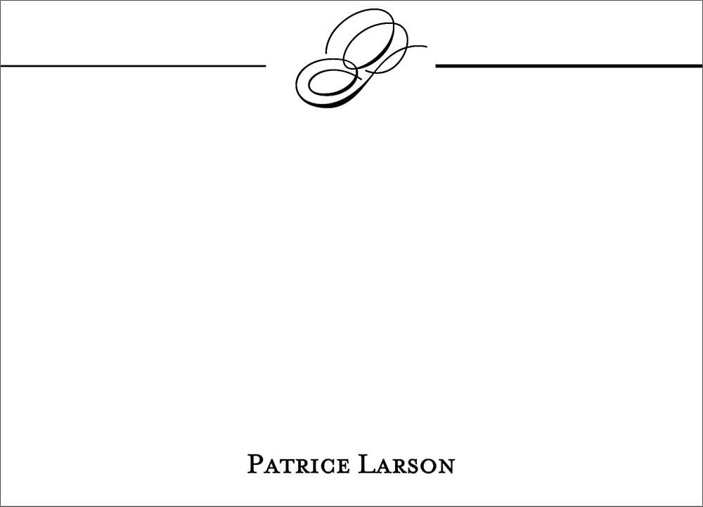 Script Initial Stationery