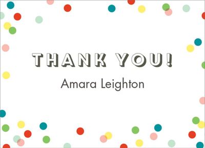 Confetti Thank You Notes