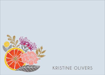 Citrus Floral Stationery