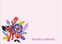 Tiger Floral Stationery