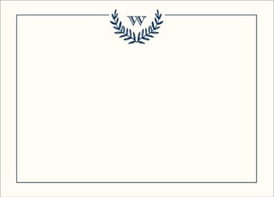 Monogram Laurel Stationery