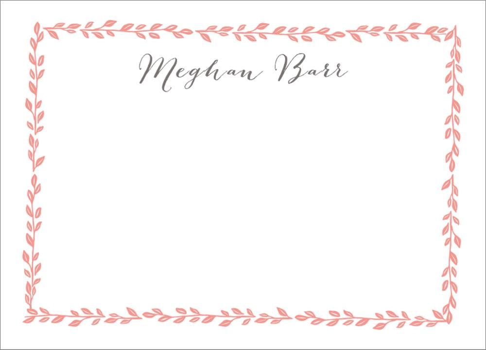 Laurel Border Stationery