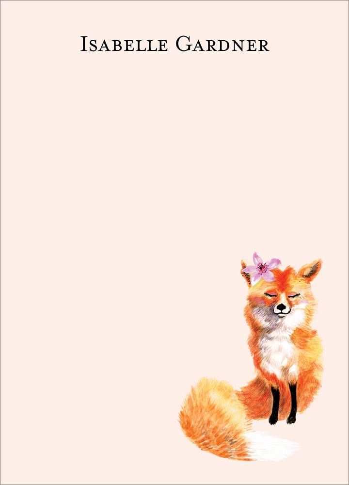 Flower Fox Stationery