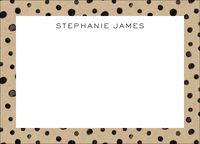 Black Dots on Kraft Stationery