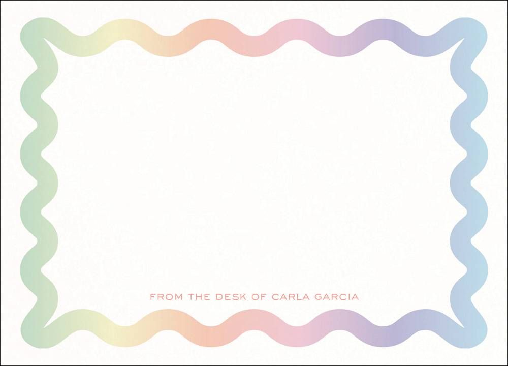 Gradient Wave Stationery