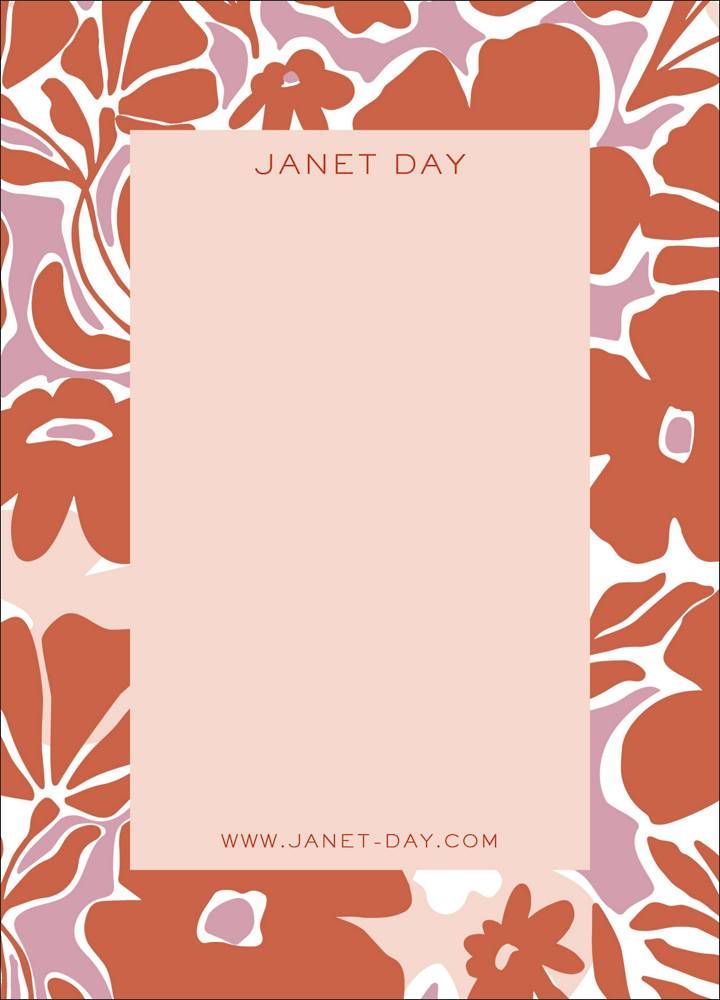 Pink Red Floral Stationery