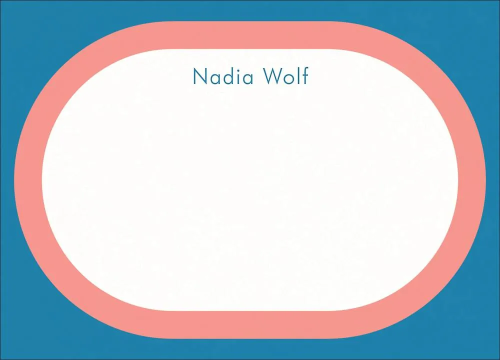 Overlapping Ovals Stationery