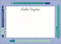 Pens and Pencil Border Stationery