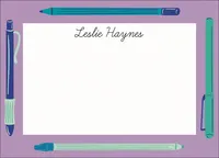 Pens and Pencil Border Stationery